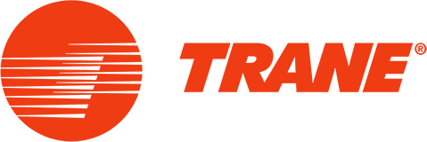 commercial chiller replacement - Orange Trane logo.
