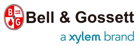 Red and black Bell & Gossett logo with tagline "a Xylem brand".