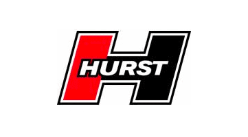 Red and black Hurst logo.