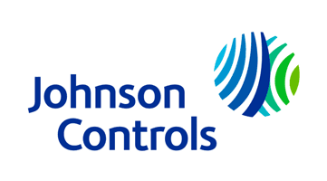 Dark blue Johnson Controls logo.