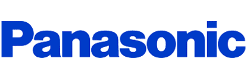 Dark blue Panasonic logo.