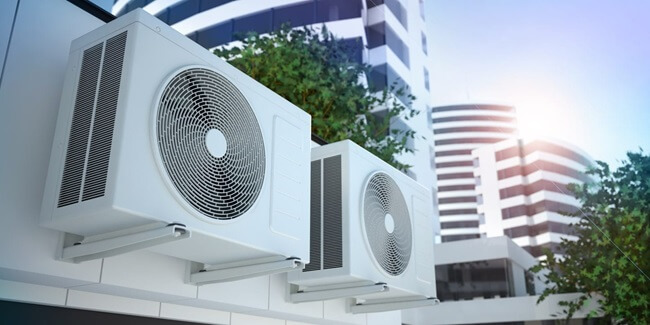 HVAC system on healthcare facility