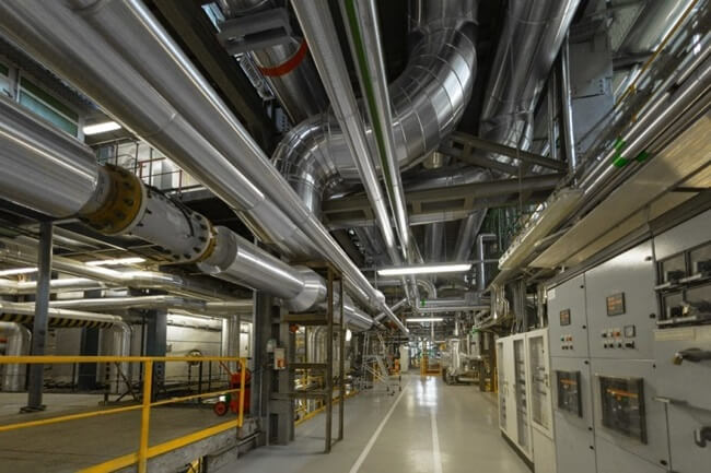 Industrial HVAC in an oil and gas plant