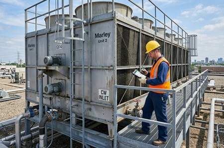 Chiller System Services Performs Legionella Checklist on Cooling Tower